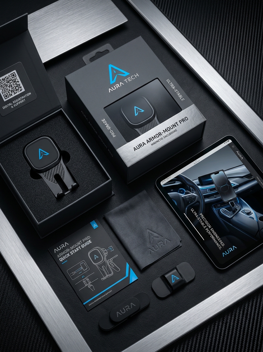 Phone Mount Packaging Design: Essential Aesthetics and Structural Concepts Image