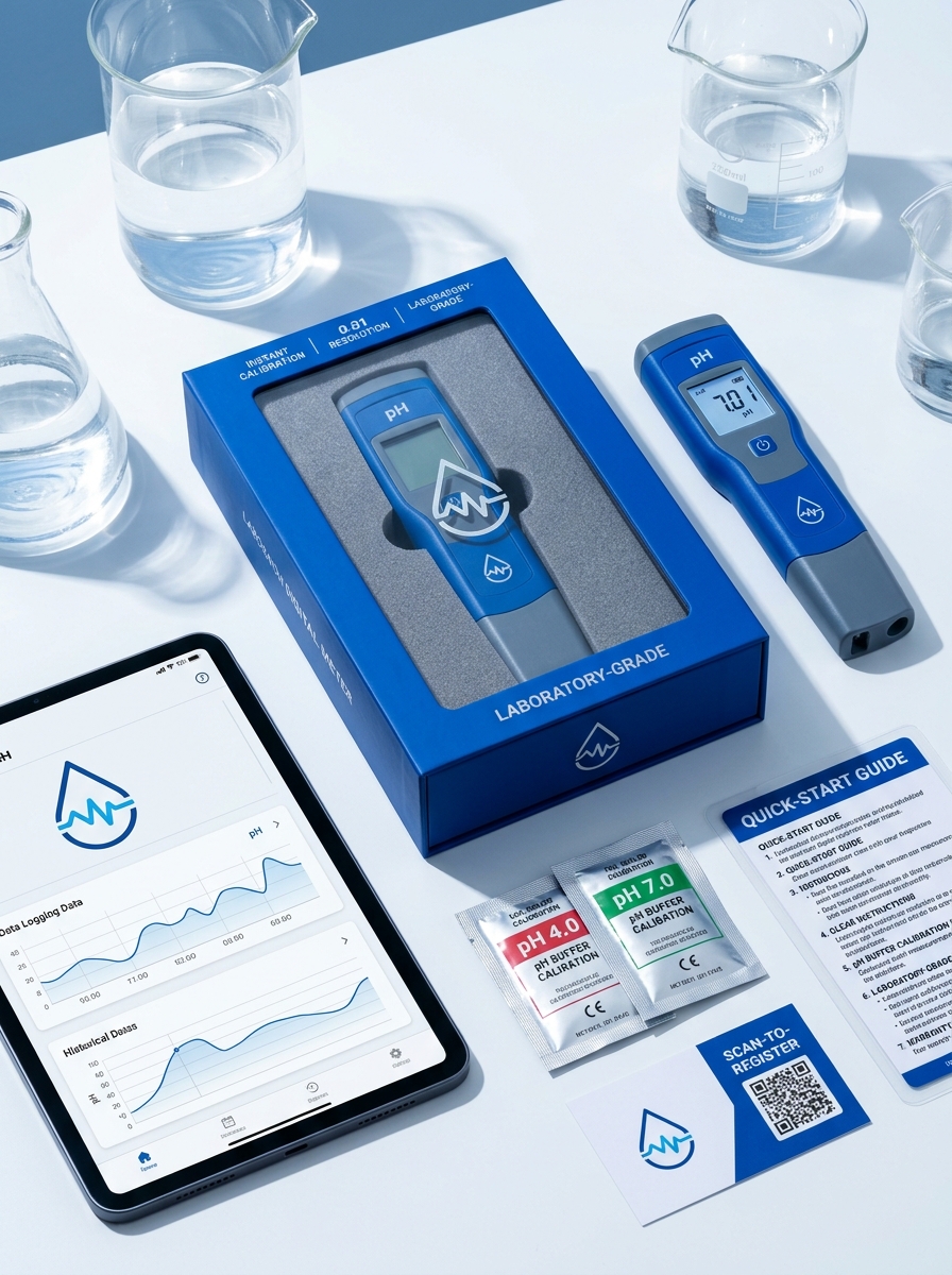 Pocket PH Meter Packaging Design: Essential Concepts and Aesthetic Guidelines Image
