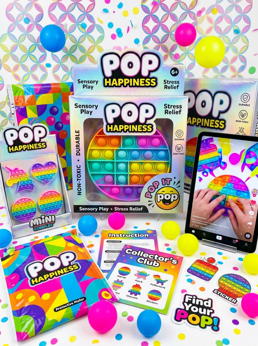 Innovative Pop It Fidget Toy Packaging Design Trends and Aesthetic Principles Image