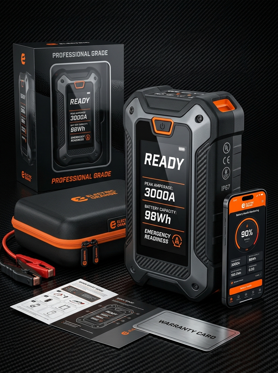 Mastering Portable Jump Starter Packaging Design: Aesthetics and Visual Concepts Image