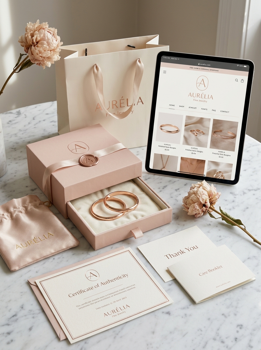Rose Gold Bangle Packaging: Aesthetic Principles and Conceptual Design Guidelines Image