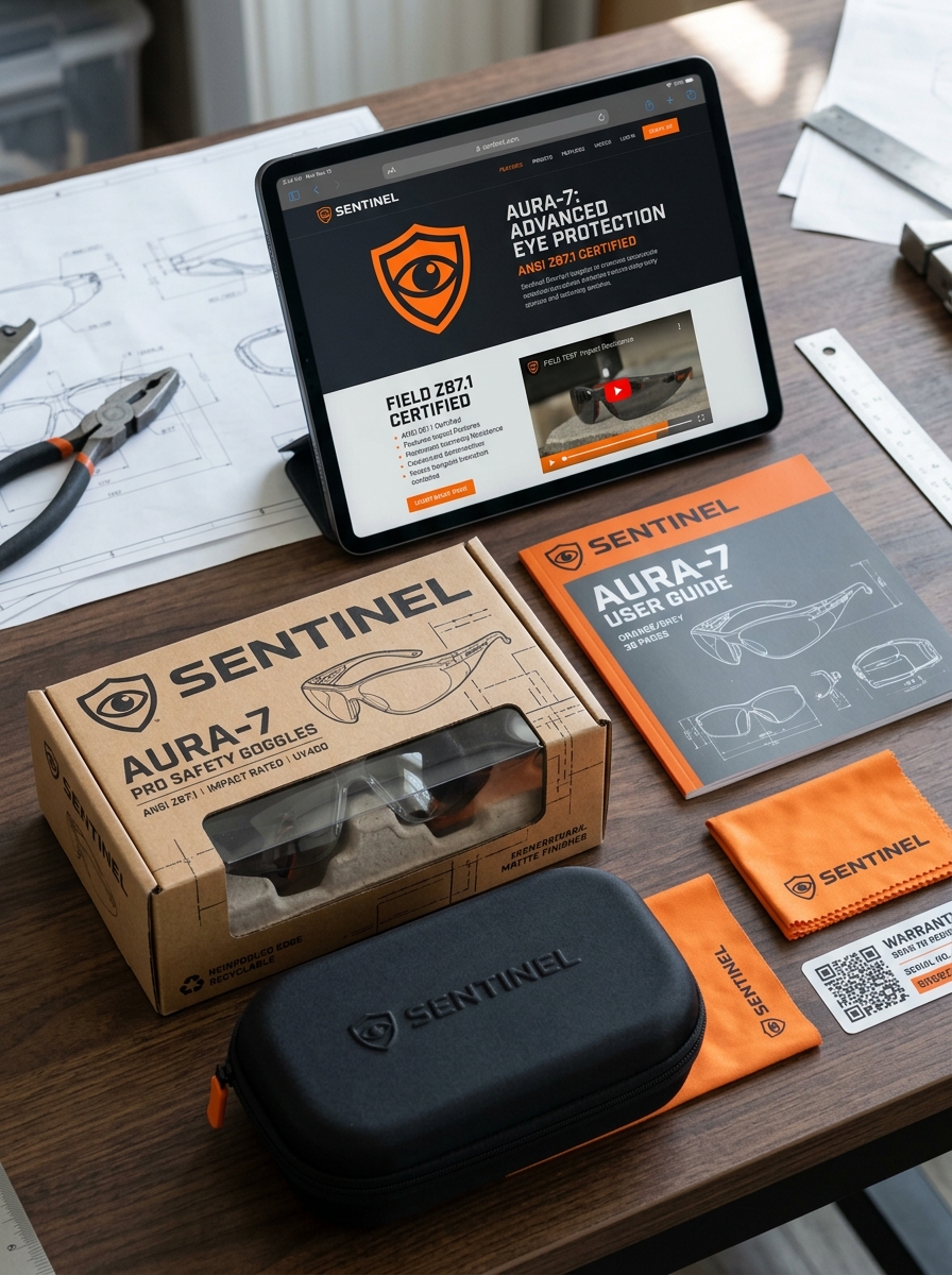 Safety Goggle Packaging Design: Essential Aesthetic Principles and Protective Concepts Image