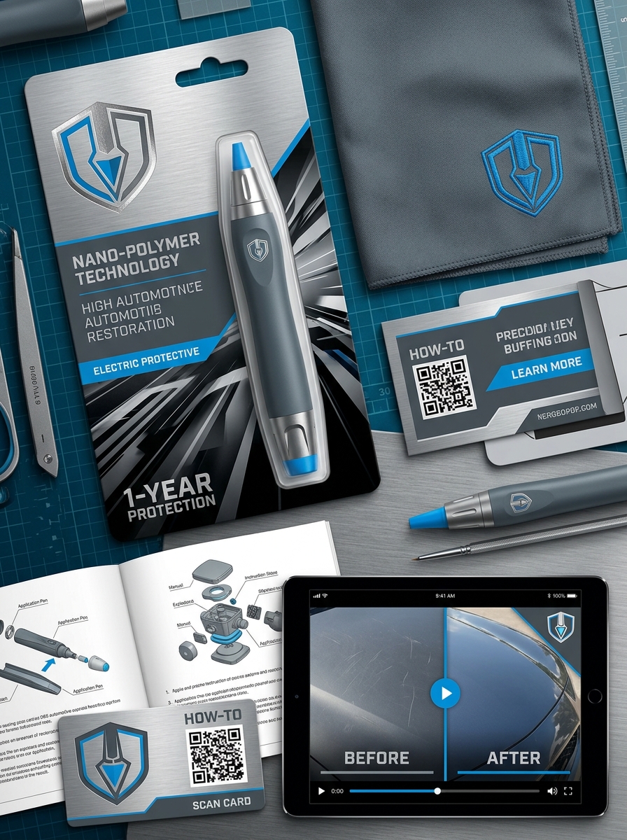 Mastering Scratch Remover Pen Packaging Design: Essential Aesthetic Principles and Visual Identity Image
