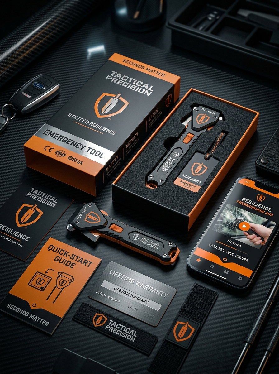 Innovative Seat Belt Cutter Packaging: Essential Design Principles and Visual Aesthetics Image