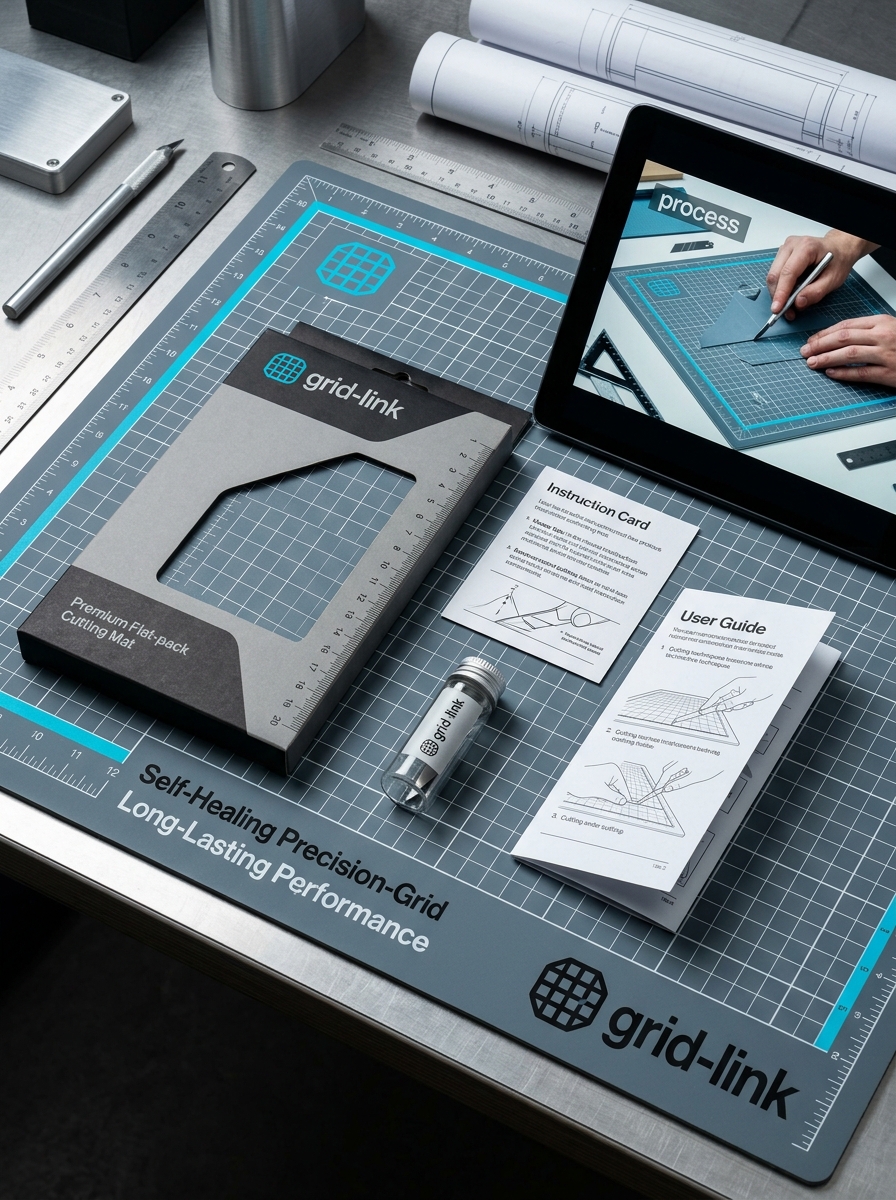 Optimizing Self-Healing Cutting Mat Packaging Design, Concepts, and Visual Aesthetics Image