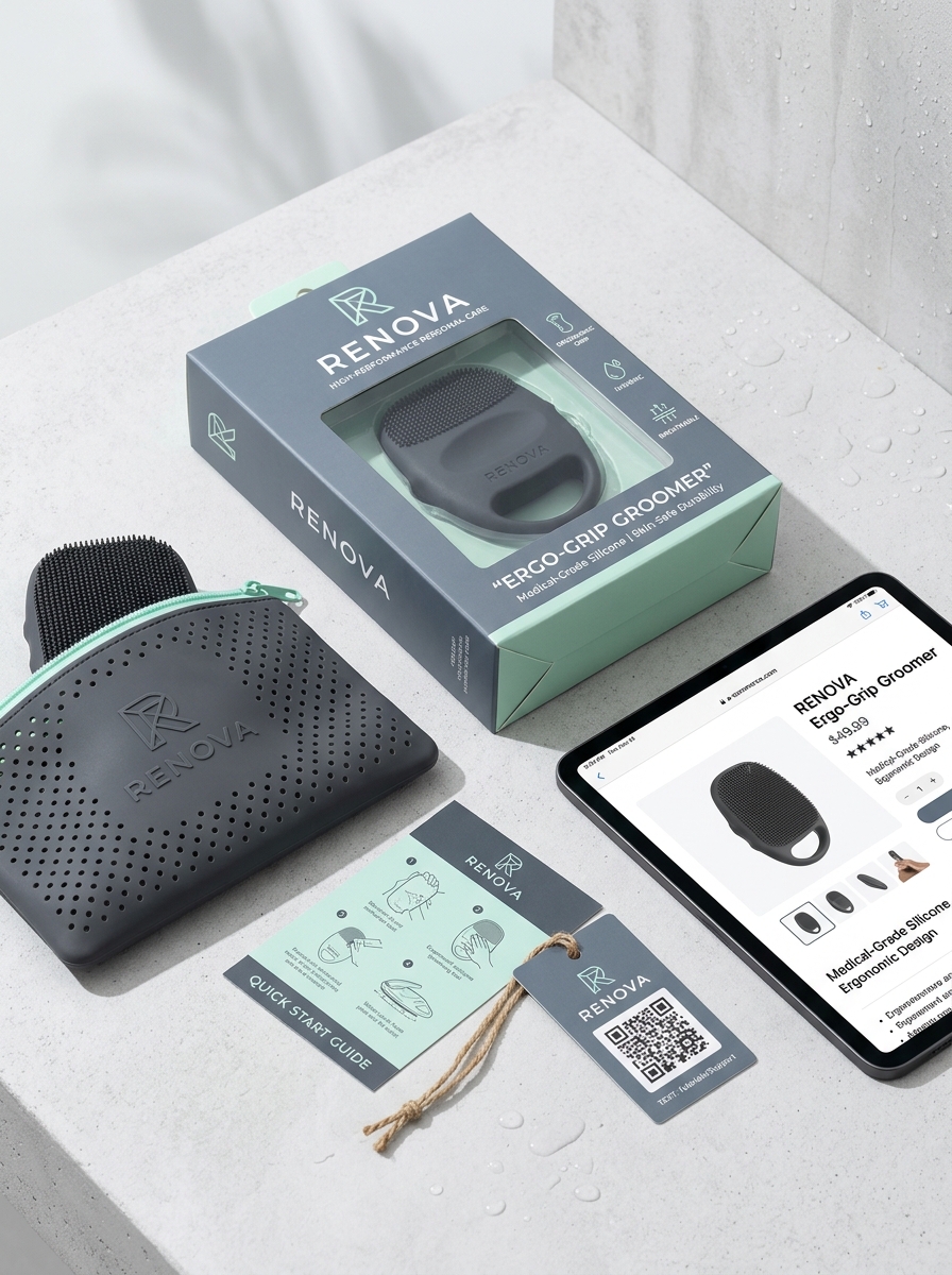 Elevating Silicone Grooming Brush Packaging Through Aesthetic Innovation and Functional Design Image
