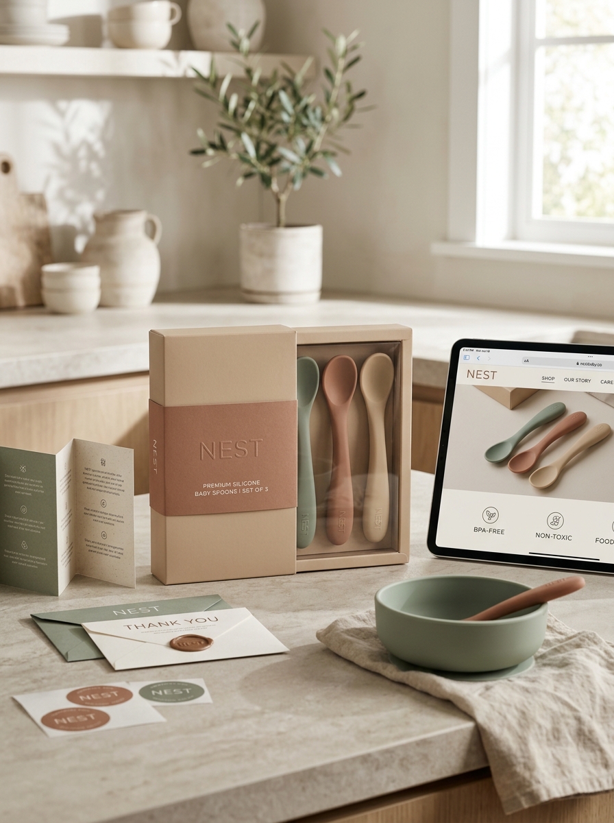Innovative Silicone Spoon Packaging Design: Essential Concepts and Visual Aesthetics Image