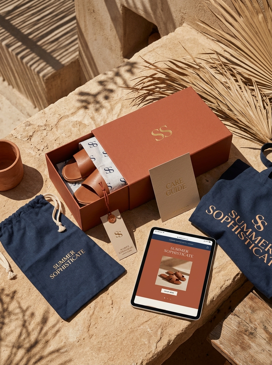 Mastering Slide Sandal Packaging Design: Essential Aesthetics and Creative Concepts Image