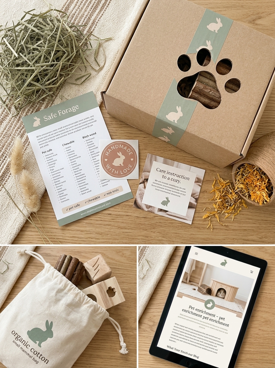 Essential Small Animal Hideout Packaging Design Concepts and Brand Aesthetics Image