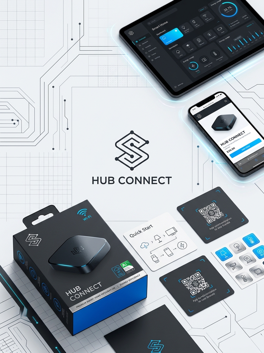 Mastering Smart Plug Packaging Design: Visual Concepts and Aesthetic Best Practices Image