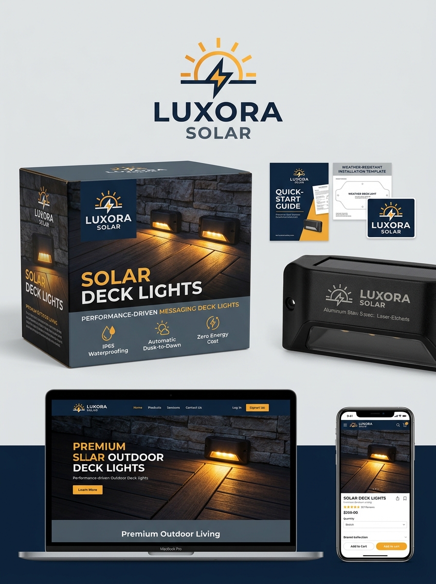 Mastering Solar Deck Light Packaging Design: Essential Aesthetics and Product Presentation Tips Image
