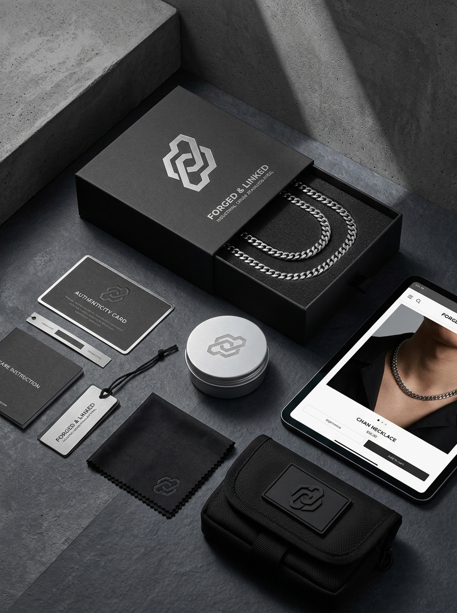 Mastering Stainless Steel Link Chain Packaging Design Concepts and Visual Aesthetics Image