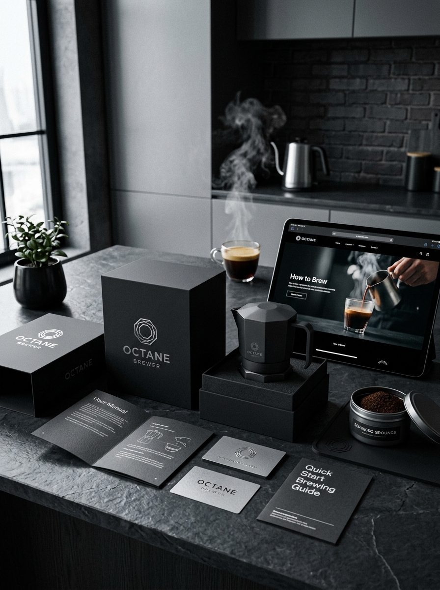 Stovetop Espresso Maker Packaging: Key Design Concepts and Aesthetic Principles Image