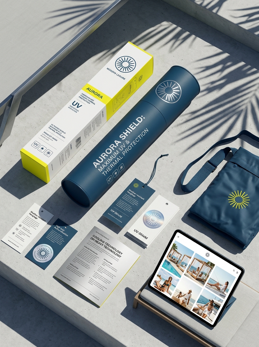 Essential Principles for Impactful Sun Shade Packaging Design and Visual Identity Image