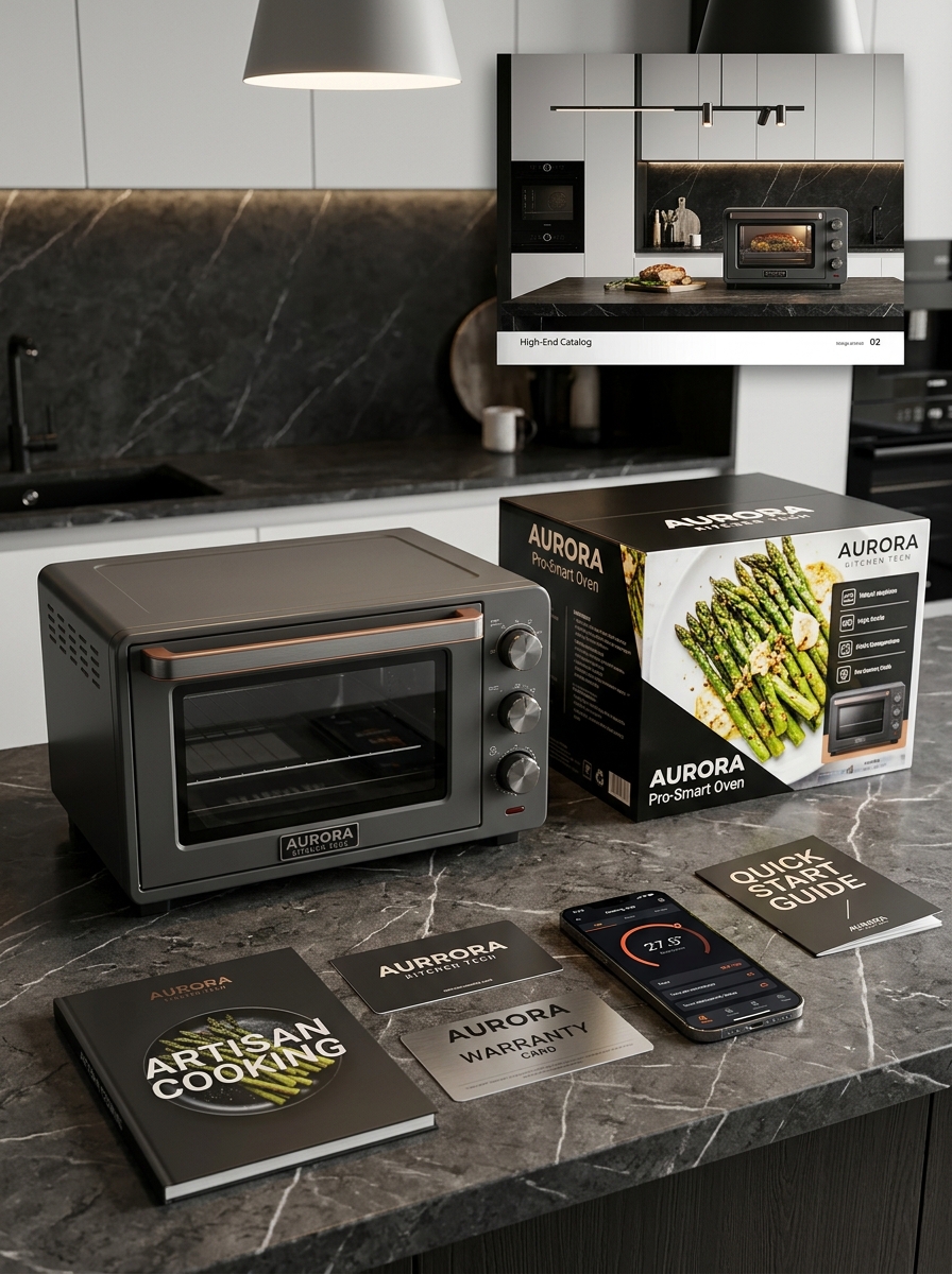 Innovative Toaster Oven Packaging: Essential Design Concepts and Modern Aesthetics Image