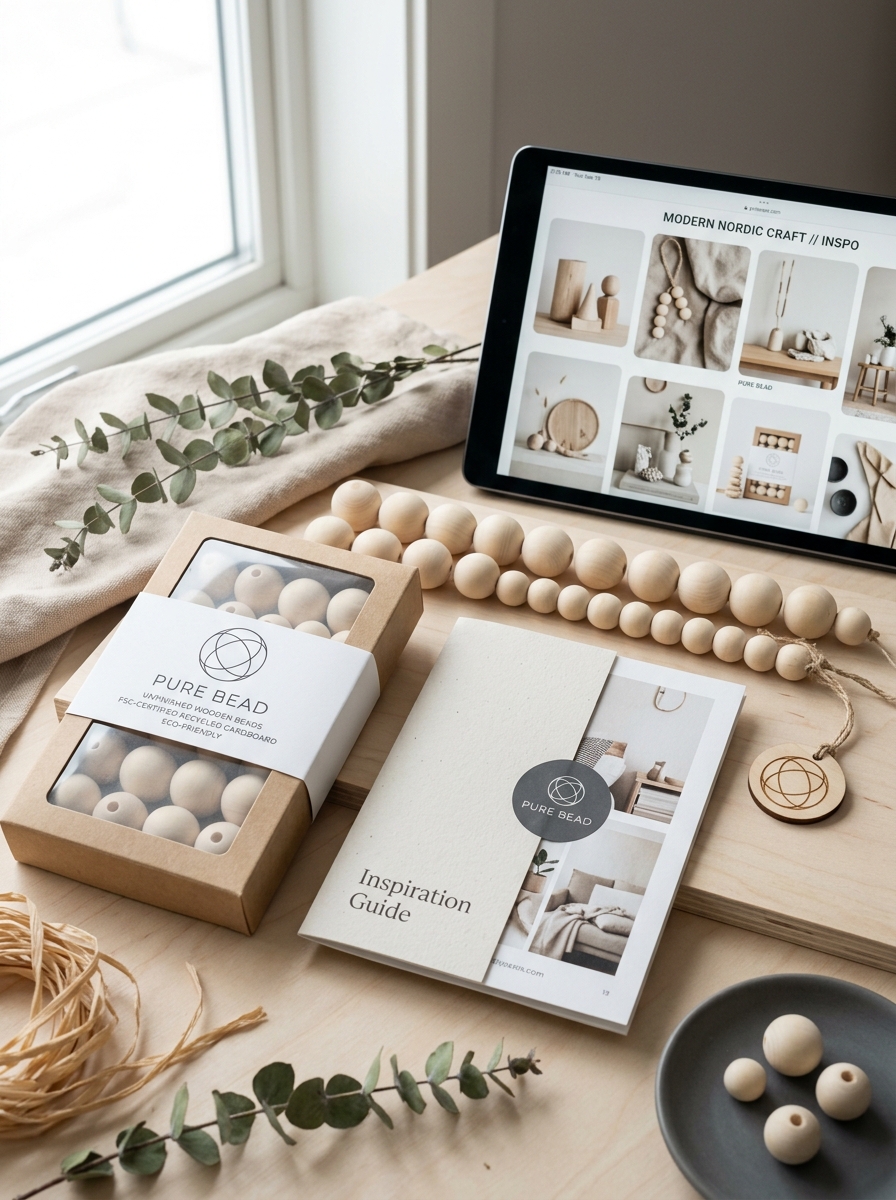 Mastering Unfinished Wood Bead Packaging: Design Concepts and Aesthetic Principles Image