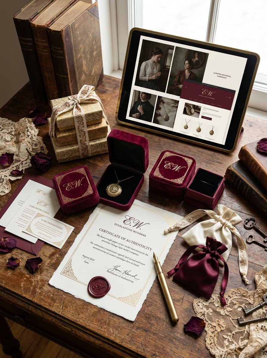 Mastering Vintage Locket Packaging Aesthetics and Authentic Design Principles Image