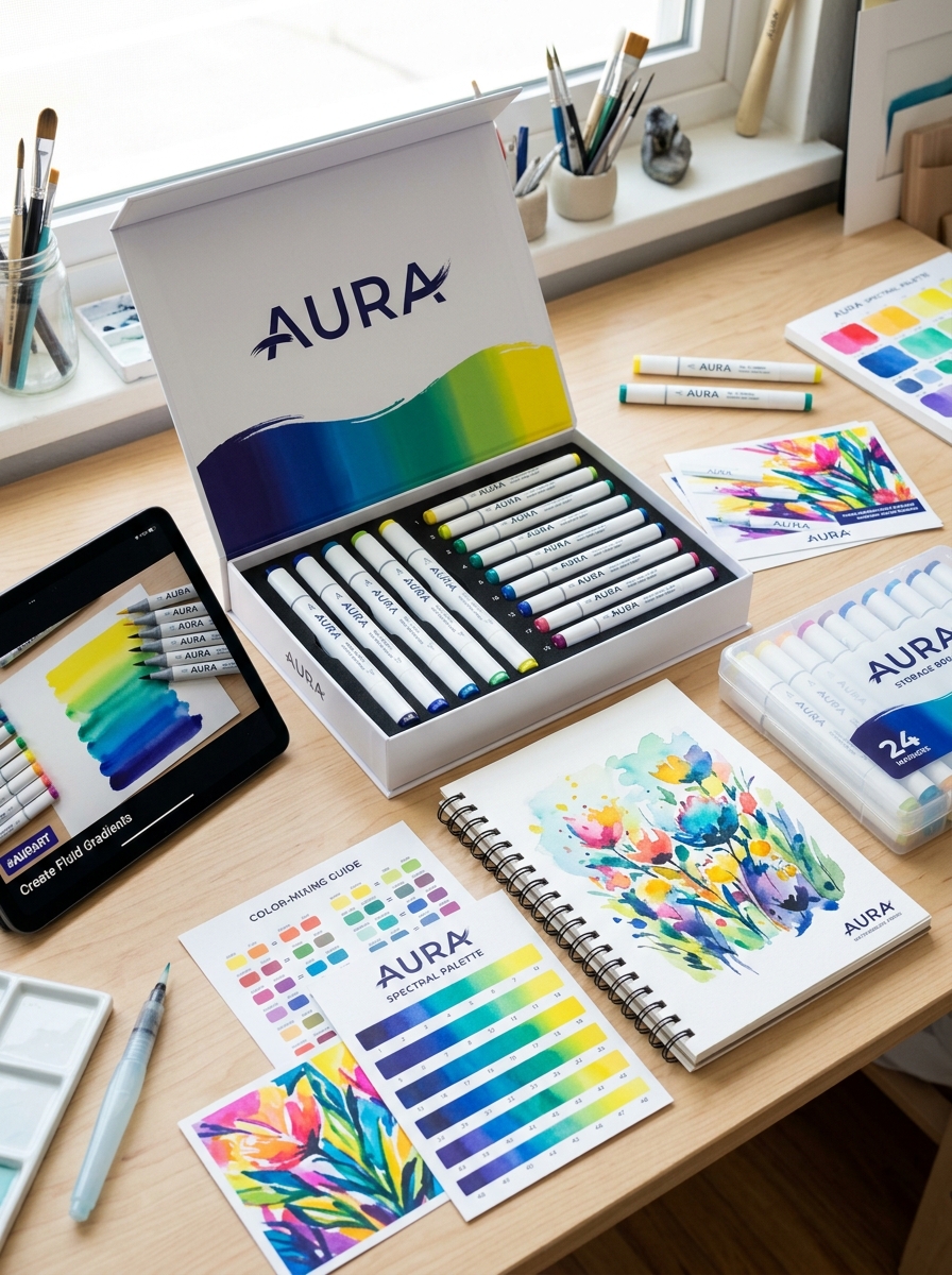 Essential Principles for Water-Soluble Marker Packaging Aesthetics and Concept Design Image