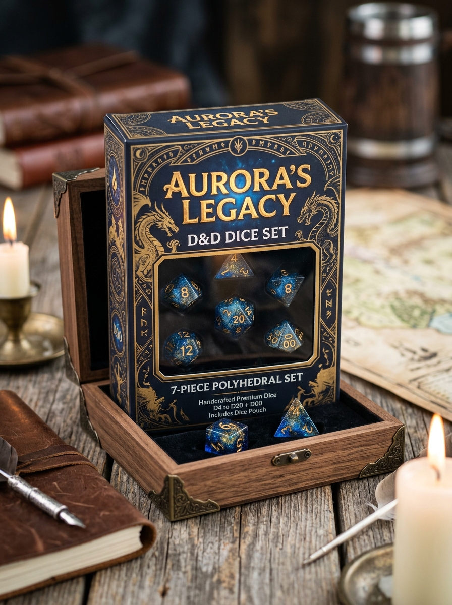 Strategic Color Palettes and Typographic Hierarchy for Dice Sets