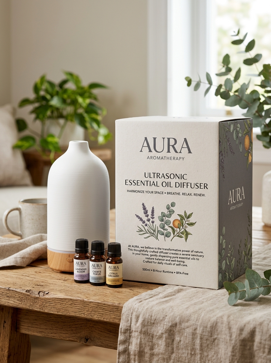 Typography and Brand Storytelling for Aromatherapy Products