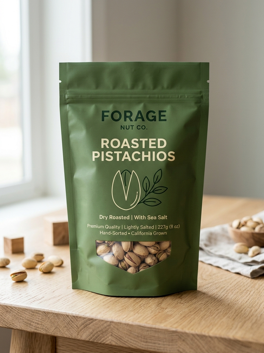 Typography and Graphic Minimalism for Modern Nut Brands