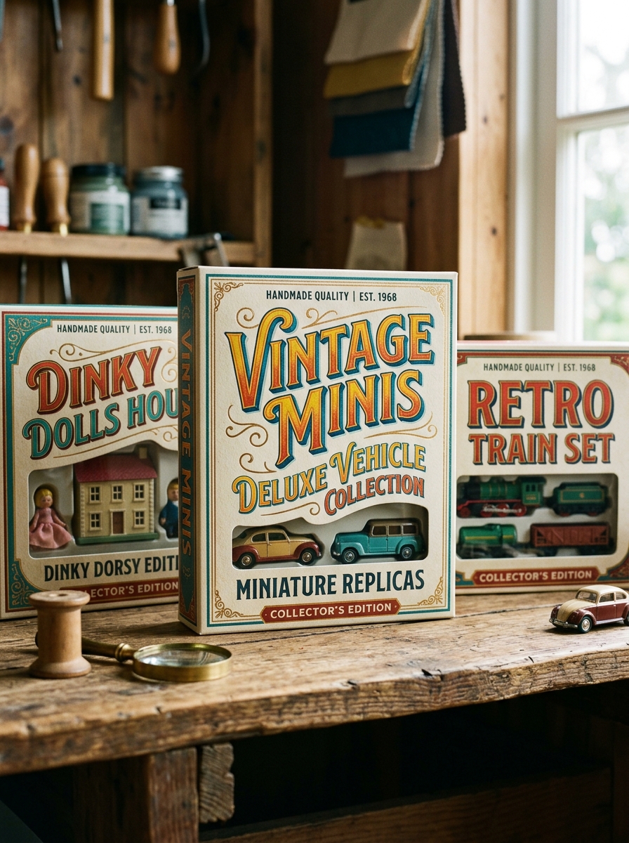 Typography Trends in Retro Miniature Branding