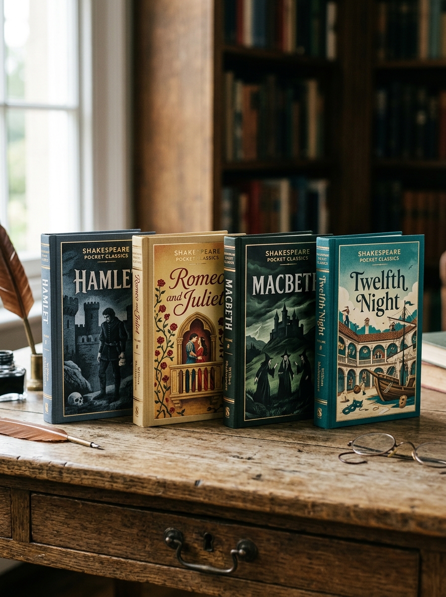 Visual Narratives in Cover Art and Typographic Selection
